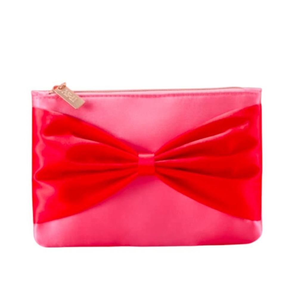 Ipsy makeup Elegant Pink Bow Clutch